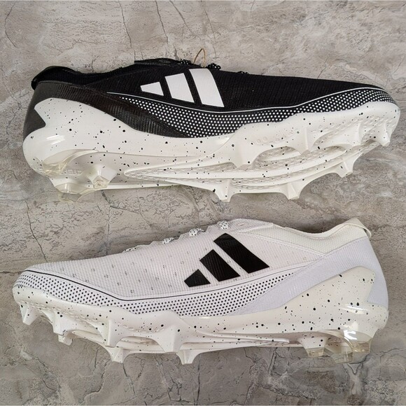 Adidas Adizero Electric Snack Attack Men\'s 11.5 Oreo Football Cleats IE4401 main image 8